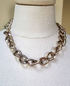 Vintage Adjustable Chain Link Choker/Bib Necklace. Has vintage wear. Bib Necklace, Vintage Wear, Chain Link, Gold Chain, Pendant Necklaces, Gold Chains, Favorite Jewelry, Necklace Etsy, Jewelry Necklace Pendant