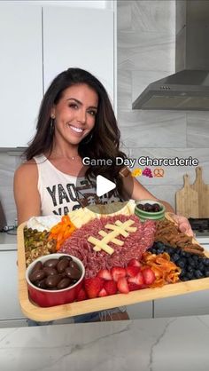 Ainsley Rodriguez on Instagram: "#gameday charcuterie! This was actually my first ever charcuterie board and I think it came out SO CUTE! It was very easy to put together as well and the travel case for it is GENIUS!
.
#footballsunday #footballcharcuterie" Travel Charcuterie Board, Travel Charcuterie, Ainsley Rodriguez, Football Sunday, September 22, Charcuterie Board, Travel Case, So Cute, Things To Think About