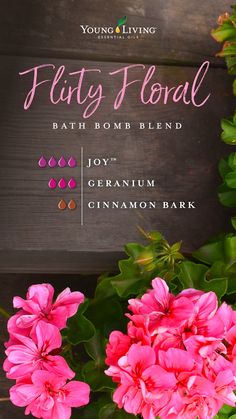 If you're due for a bit of pampering, create this Flirty Floral Geode Bath Bomb blend by combining the sweet florals of Joy with the herbaceous scent of Geranium and warm, spicy scent of Cinnamon Bark. #DIY #recipe #bath #skincare #essentialoils #yleo Joy Diffuser Blends Young Living, Young Living Essential Oil Diffuser, Spring Diffuser Blends, Diffuser Blends Young Living, Bath Skincare, Diy Geode