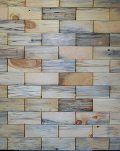 a wooden wall made out of wood planks