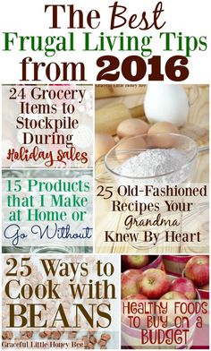 the best frugal living tips from 2016