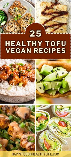 25 healthy vegan recipes with the title overlay