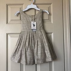 Dress 2-3 Years Cute Beige Dress For Dress-up, Cute Pleated Summer Dresses, Beige Dress For Spring Dress-up Occasion, Beige Dress For Spring Dress-up, Cute Fitted Pleated Dress, Fitted Casual Twirl Dress For Dress-up, Casual Fitted Twirl Dress For Dress-up, Girls Dres, Dots Outfit