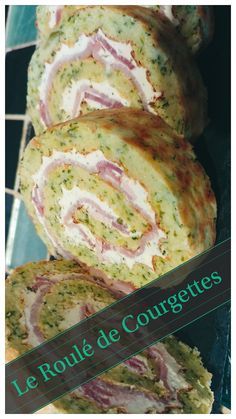 the cover of le roule de couquettes with ham and cheese on it