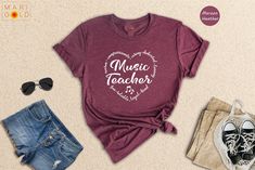 Music Teacher Shirt, Music Lover Shirt, Musicians Tshirt, Musician Gifts, Funny Musician Shirt, Music Notes Shirt We thrive to make you happy! We can design and customize shirts how ever you like it. These shirts are great gifts for your loved ones, family, coworkers and even for yourself! We are in the business for more than 15 years as family of professional designers. As long as we can draw it, you dream it! These are also perfect gifts for bachelorette parties, special events, masses and spe Fitted Music-themed T-shirt For Summer, Music-themed Fitted Cotton T-shirt, Summer Music-themed Fitted T-shirt, Fitted Music-themed Summer T-shirt, Fitted Cotton Music-themed T-shirt, Music-themed Cotton Top, Music-themed Cotton T-shirt For Concerts, Music-themed Cotton Shirt With Screen Print, Music-themed Relaxed Fit Cotton Shirt