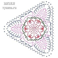 an image of a doily with flowers in the middle and dots on it,