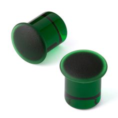 Glass Plugs - Matte Emerald Description & Features: These Simple Glass Plugs in flat green are a staple for every stretched lobe collection. Available as standard single-flared, single-flared with groove and double-flared in 12 ga. through 1/2" Single-Flare with Groove available in 6 ga. through 1/2" Approximate wearable length is 9mm Sold as a pair To shop this collection, click here ★★★★★★★★★★★★★★★★★��★★★★★ Brand: Gorilla Glass Collection: 42073 Material(s): Flame Sculpted Soda Lime Glass Item C Stretched Lobes, Piercing Jewelry, Glass Collection, Emerald, Glass, 10 Things, Green