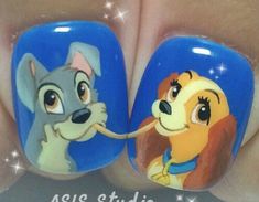 Disney Inspired Nails, Disney Character Drawings, Nail Drawing, Nail Art Disney, Animal Nails, White Ombre, Vacation Nails, Chip And Dale, Disney Nails