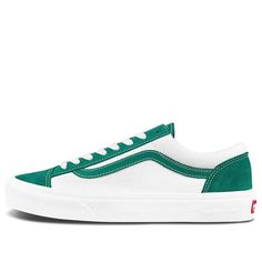 Vans Style 36 'Classic Sport - Cadmium Green' VN0A54F69YE (SNKR/Skate/Unisex/Low Top/Non-Slip/Wear-resistant) Green Vans Skate Shoes For Skateboarding, Green Vans Sporty Skate Shoes, Spring Green Skate Shoes, Casual White Sneakers For Skating, Cadmium Green, Vans Style, Low Top, Sneakers, Green