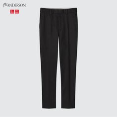 Nwt Uniqlo X Jw Anderson Cotton Blend Straight Pants (Jw Anderson) Size 2 Black Brand New Fitted Uniqlo Bottoms For Fall, Uniqlo Fitted Casual Bottoms, Casual Uniqlo Pants With Pockets, Casual Uniqlo Trousers, Minimalist Business Casual, White Jeggings, Uniqlo Pants, White Cargo Pants, Grey Pants Casual