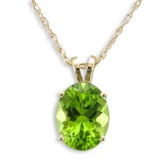 14KT Oval Peridot Pendant Green Oval Necklace In Fine Jewelry Style, Classic Green Gemstone Necklace, Classic Green Necklace For May Birthstone, Classic Green Birthstone Necklace, Classic Green Oval Necklace, Green Oval Birthstone Necklaces, Green Oval Birthstone Necklace, Peridot Necklace, Gold Diamond