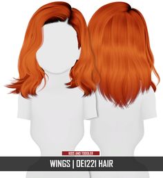 the wigs i dezzih hair is shown in red and blonde tones