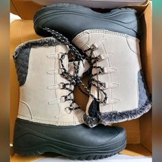 Magellan Outdoors Women's Suede Pac Boots In Box Magellan Shoes, Box Color, Outdoor Woman, Black Gray, Black And Grey, Size 10, Women Shoes, Boots, Women Shopping