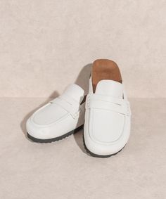 The Morgan White Loafer - The Flaunt White Mules, White Loafers, The Morgan, Superhero Design, Polished Look, Mule Clogs, Mule, Character Shoes, The White