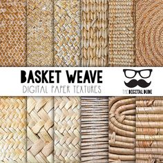 the basket weave digital paper textures are available for use in many different styles and colors