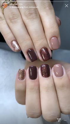 Fall Color Manicure Ideas, Fall Nail Styles Autumn, Fall Color Nails Short, Dark Red Autumn Nails, Autumn Burgundy Nails, Friendsgiving Nails, Thanksgiving Nail Colors Gel, Fall Palette Nails, Fall Nail Colors Designs