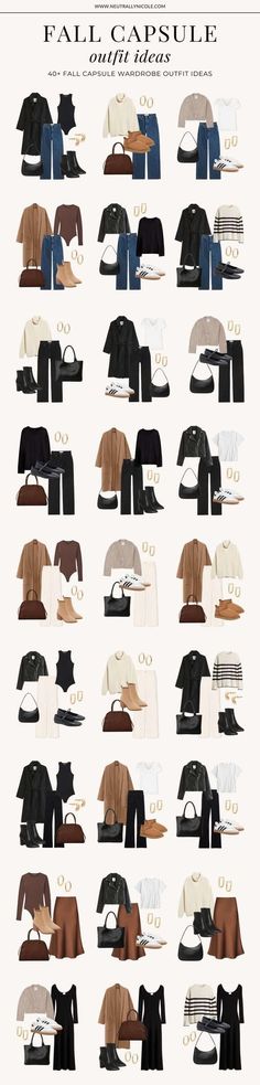 Minimalist Fashion Women Winter, Capsule Wardrobe Autumn 2024 Uk, Swedish Capsule Wardrobe, Long Sleeve Fall Outfits, H&m Capsule Wardrobe, Fall In The South Outfits, 2024 Fall Capsule Wardrobe, Modest University Outfits, Fall Capsule Wardrobe 2024