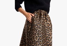 Yes leopard print *is* a neutral. So pair this midi skirt with everything you love—the resulting looks will be fabulously chic. | Kate Spade Classic Leopard Midi Skirt, Light Tobacco - Small Leopard Midi Skirt, Leopard Skirt, Leopard Print, Midi Skirt, Kate Spade, Skirt