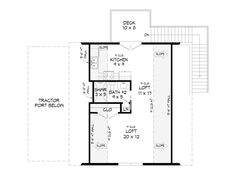 the first floor plan for a two story house