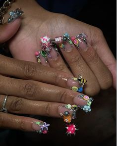 Hello Nails, Pink Ombre Nails, Hard Nails, Duck Nails, Claw Nails, Work Nails, Colored Acrylic Nails, Really Cute Nails, Dope Nail Designs