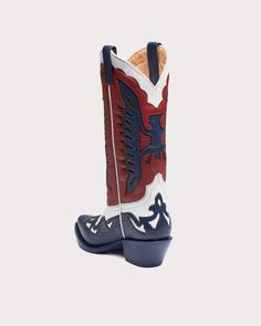 Description ** Loyal and full of glam, these blue cowboy boots womens are plenty of textures, color and attitude. This style exudes personality and character, a perfect complement to any smart outfit. --- Details ** - White long boots for women with a traditional western design in orange and gold leather, pointed toe box, leather western heel and lateral pull straps. -100% Mexican handcrafted product. - Premium full-grain leather construction in white long boots. - 1.8’’ inches cuban western hee White Long Boots, Cowboy Boots Womens, Blue Cowboy Boots, Smart Outfit, Western Design, Cowboy Boots Women, Boots Womens, Long Boots, Glam Rock