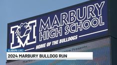 the marbury high school sign is shown in this undrecognized image