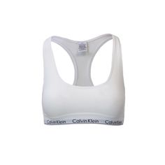 Brand: Calvin Klein Underwear Gender: Women Type: Underwear Season: Fall/Winter PRODUCT DETAIL • Color: white • Sleeves: sleeveless COMPOSITION AND MATERIAL • Composition: -53% cotton -12% elastane -35% modal • Washing: machine wash at 30° Calvin Klein Sports Bra, Intimo Calvin Klein, White Sleeves, Black Bralette, Calvin Klein Women, Dolce And Gabbana Man, Black Sports Bra, Fashion Today, Fashion 2020