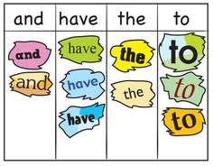 the words in different languages are arranged on separate sheets to help students learn how to use them