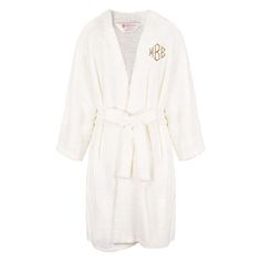 This Monogrammed Robe will become your favorite thing to put on when you get out of the shower, or when you are fixing your hair and makeup! Our Cozy Robe is an effortless way to add an extra layer on slightly chilly days, or to add to your fave monogrammed Marleylilly pajama set for a lazy Saturday while lounging at home. Available in a classic ivory color, this robe would also be a great bridesmaids gift! Add some fabulous monogrammed slippers for super-comfy custom style all year long.Made of Monogram Robe, Monogram Clothes, Monogram Robes, Lazy Saturday, Monogram Outfit, Marley Lilly, Always Cold, Pajama Robe, The Shower