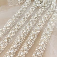 Highest quality Pearl and beaded trim Great for making sparkle to Wedding Dress, Costume, headpiece, Craft Making, belt Width - 1.5cm Quantity: per yard - 36 inches Applying Method: Sew on Color: Ivory Wholesale acceptable, please convo me Wedding Dress Veil, Pearl Wedding Dress, Dress Straps, Wedding Belt, Wedding Dress Belt, Wedding Sash Belt, Wedding Dress With Veil, Wedding Dresses With Straps, Alencon Lace