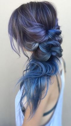 33 Cool Pastel Hair Color Ideas You'll Love Emos Haj, Blue Balayage, Hair Color Unique, Hair Color Pastel, Grey Hair Color, Pastel Hair, Mermaid Hair, Unique Hairstyles, Rainbow Hair