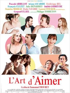 the movie poster for l'art d'aimer, starring actors and actresss