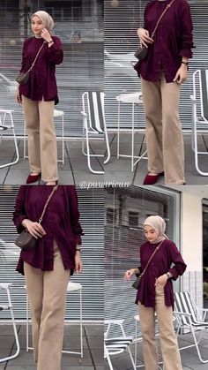 #hijabinspiration #gamismurah #jilbab #modelhijab #photogram #hijabfashion #hijabootd #hijabers #Fashion #hijabvideo Modest Casual Outfits, Mix Match Outfits, Muslim Outfits Casual, Fashion Top Outfits