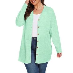 Plus Size Womens Cardigans Open Front Long Cardigan It is snowflake velvet material. Lightweight, Sheer, breathable and comfortable fit.  It's not just a fashion cardigan in cool spring/summer/fall. You can wear it to protect yourself from the sun whether you go to the beach or shopping. The plus size long sleeve cardigan is easy to match with your clothes, you can choose your favorite style. Hand wash, cold water, Hang Or Line Dry. Tips: As different computers display colors differently, the co Plus Size Green Cardigan, Womens Cardigans, Lightweight Open Front Cardigan, Fashion Cardigan, Plus Size Cardigan, Pattern Cardigan, Spring Cardigans, Knit Cardigan Pattern, Cardigan Long Sleeve