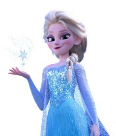 the frozen princess is holding a dandelion in her hand