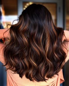 Golden Auburn Balayage for Brunettes Mocha Brown With Caramel Highlights, Natural Brunette, Winter Hair Colors, Amber Hair, Beige Hair, Icy Blonde Hair, Hair Color Caramel