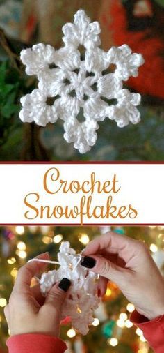 crochet snowflakes are so easy to make