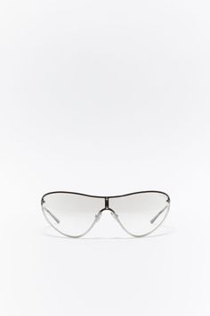 Acne Studios Glasses, Silver Sunglasses With Mirrored Lenses In Polycarbonate, Acne Studios Stockholm, Silver Mirrored Lenses Sunglasses In Polycarbonate, Anti-reflective Rimless Polycarbonate Sunglasses, Silver Sunglasses, Zipper Jacket, Leather Biker Jacket, Sunglasses & Glasses