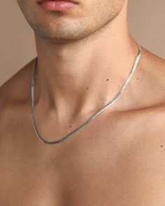 Emphasize every powerful detail with this thin PAVOI Snake Chain necklace and give your look the missing complement. Materials Measurements: Chain thickness: 3 mm. Lengths: 15" + 1.5"; 18"; 20"; 22" and 24". 925 Sterling Silver. 22K yellow gold, rose gold, or white gold plated. Hypoallergenic; all our jewelry is nickel, lead, and cadmium free. Snake Chain Necklace, Snake Necklace, Silver Snake Chain, The Missing, Snake Chain, Gold Rose, Chain Necklace, Gold Plate, 925 Sterling Silver