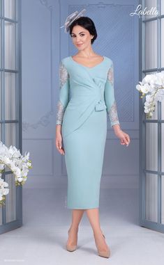 Style 8028J Latte by Labella by Gino Cerruti | Mother of the Bride Mothers Outfit, Dusty Blue Dress, Royal Clothes, School Uniform Fashion, Mother Of Bride Outfits, Mother Of The Bride Dresses Long, Stylish Short Dresses, Satin Evening Dresses, Sleeves Designs For Dresses