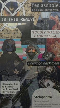 an altered collage with words and pictures