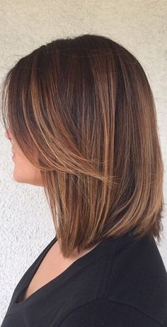 Shoulder Length Brown Hair Balayage Straight, Mid Shoulder Length Hair, Above Shoulder Hair, Below Shoulder Length Hair, Rebonded Hair, Haircuts Straight Hair, Haircut And Color, Medium Hair Cuts, Light Hair