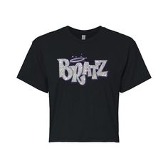 Update your casual style with this Juniors' Bratz Sparkle Logo Cropped Tee. Update your casual style with this Juniors' Bratz Sparkle Logo Cropped Tee. FEATURES Short sleeves CrewneckFABRIC & CARE Cotton Machine wash Imported Size: Small. Color: Black. Gender: female. Age Group: kids. Pattern: Graphic. Bratz Tshirt Outfit, Bratz Merch, Bratz Shirt, Bratz Costume, Bratz Clothes, Sparkle Logo, Bday Shoot, Brat Doll, Kids Pattern