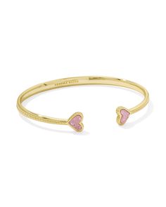 Buy Framed Ari Heart Gold Cuff Bracelet in Light Pink Drusy at KendraScott. Bf Gf Matching Jewelry, Real Gold Bracelets, Christmas Gifts For Mom From Daughter To Buy, Things You Need To Buy, Christmas Wishlist Items, Birthday Wishlist Ideas I Want, Christmas Wishlist 2024, Gold And Pink Jewelry, Christmas List 2024