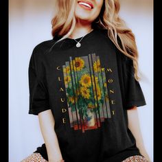 Graphic Painting, Van Gogh Painting, Paint Shirts, Shirt Aesthetic, Brand Shirts, Aesthetic Shirts, Gifts For An Artist, Art Shirts, Branded Shirts