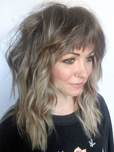 Shag For Fine Hair, Medium Length Hair Ideas, Shag Haircut Ideas, Medium Shaggy Hairstyles, Diy Curls, Medium Length Blonde Hair, Medium Shag, Shaggy Long Hair, Medium Shag Haircuts