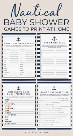 nautical baby shower games to print at home