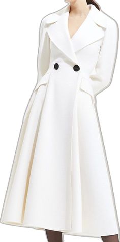 White Wool Coat, White Winter Coat, Winter Coat Dress, Winter Coat Outfits, Coat Plus Size, Princess Coat, Types Of Coats, Cozy Coats, Plus Size Winter