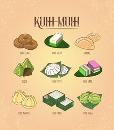 the different types of food are shown in this illustration