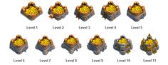 an image of a set of different levels and level options for the game, which is very similar to each other